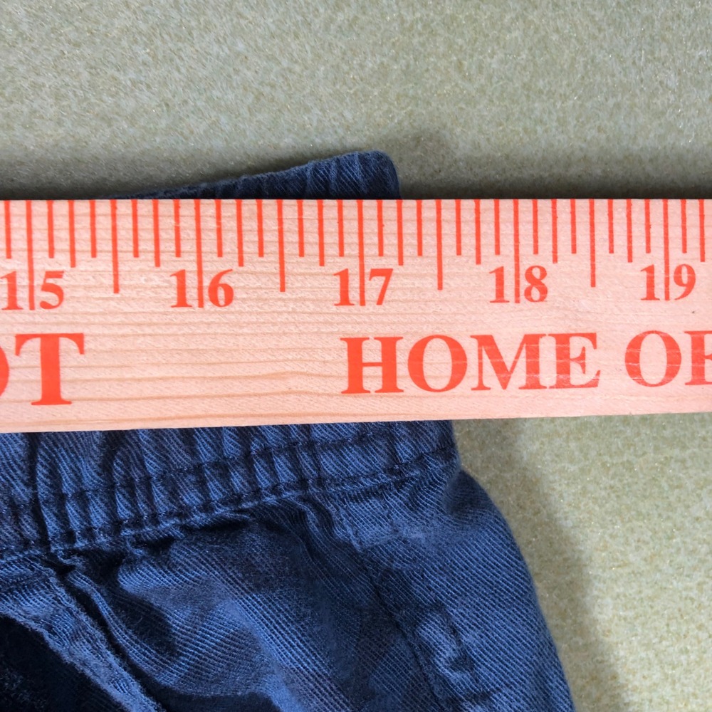 Orvis Jogger Pants Women Large Navy Blue Palm Leaf Lyocell Elastic Waist - Picture 9 of 9
